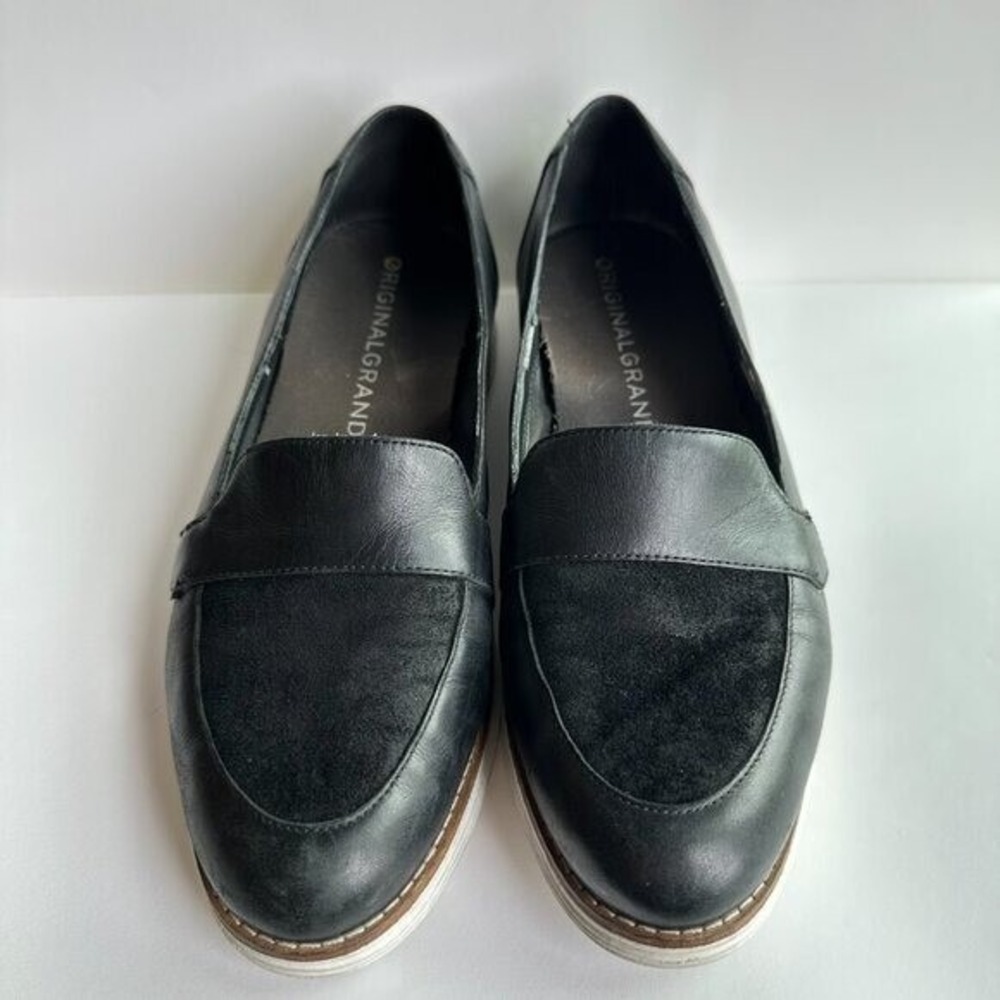 Cole Haan Black Suede Leather Loafer Sneaker Comfort Shoe Casual Menswear Office - Picture 2 of 7